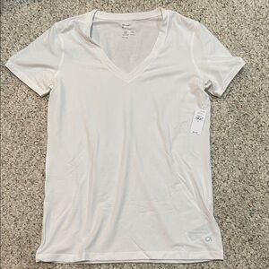 White V-Neck Women's Gap Breathe Shirt